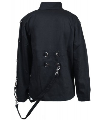 Women's Bondage Zipper Jacket Women High Neck Steampunk Gothic Cotton Jacket